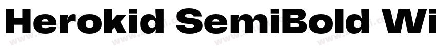 Herokid SemiBold Wi字体转换